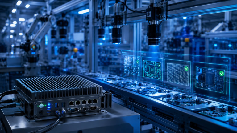 Edge AI computer for machine vision and intelligent automation