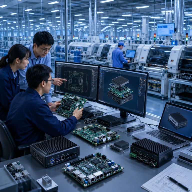 Industrial motherboard and embedded computer R&D and manufacturing center at CoreIPC
