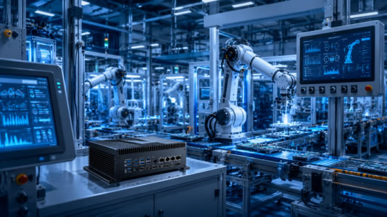 Industrial automation solution powered by industrial computers, PLC systems, HMI terminals and smart manufacturing technologies