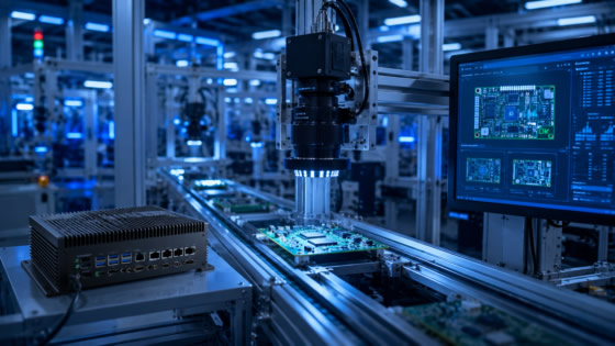 Machine vision inspection system using industrial computers, AI processing and industrial cameras for quality control