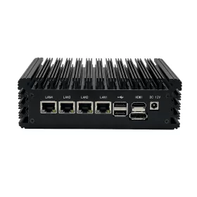 NANO200 Edge AI computer with multiple LAN ports and industrial I/O interfaces