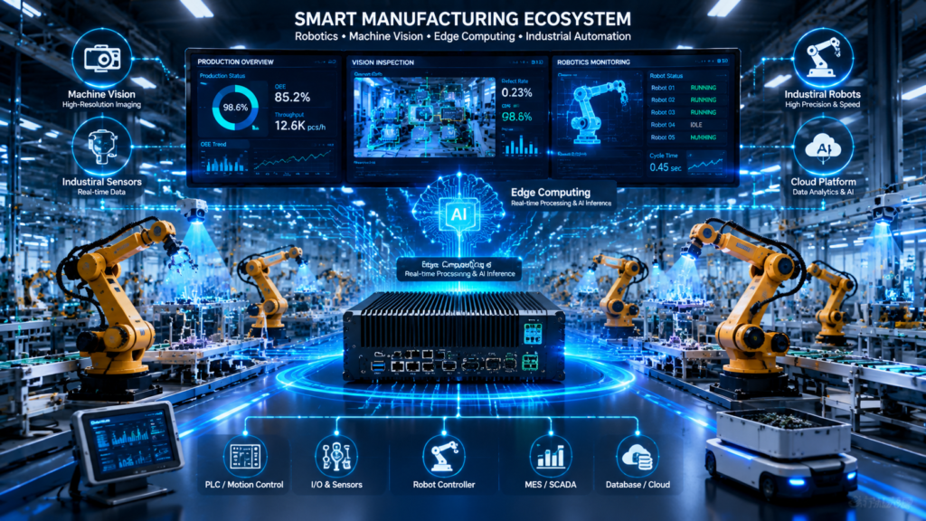 Computer for Vision Guided Robotics in Smart Manufacturing Systems