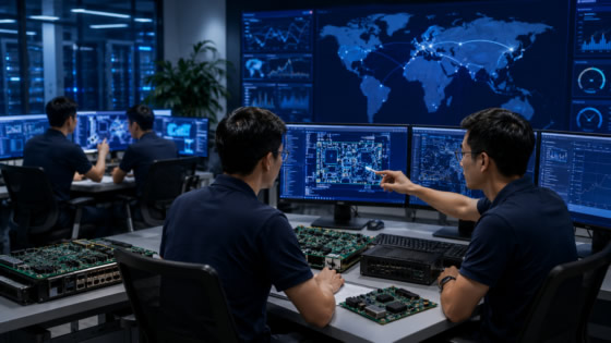 Global technical support center providing engineering assistance for industrial computing solutions