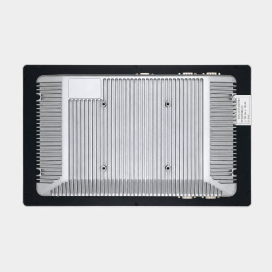 CoreIPC PanelPro 15 industrial panel PC rear heat sink view