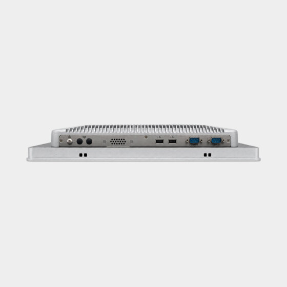 CoreIPC PanelPro 15 industrial panel PC secondary I/O and heat sink view