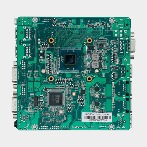 NUC19D Intel Bay Trail 120 × 120 mm embedded board bottom view